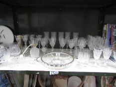 A mixed lot of lead crystal and other glass