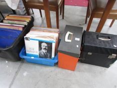 2 boxes and 2 cases of LP records