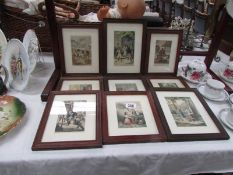 9 framed and glazed prints