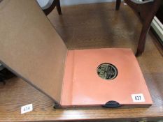 A cased set of 78 rpm records