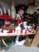 A mixed lot of Christmas items etc