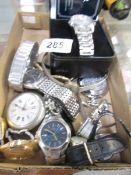 2 pocket watches together with a quantity of ladies and gents wrist watches including Sekonda,