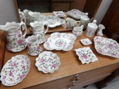 12 pieces of James Kent Old Foley china including jugs