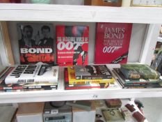 A collection of 007 James Bond books including 'The Life of Ian Fleming'