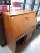 A teak bureau