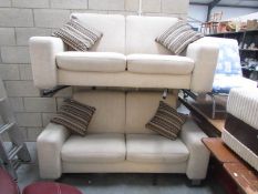 A pair of 2 seat sofa's