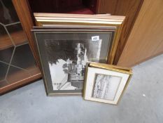 A quantity of framed and glazed prints