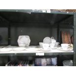 An 18 piece tea set and a sandwich set