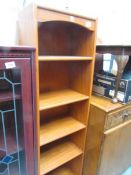 A teak book case