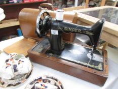 A Singer sewing machine