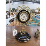 A Europa 2 jewel dressing table clock