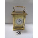 A Bayard French carriage clock with movement by Buverdrey & Bloquel