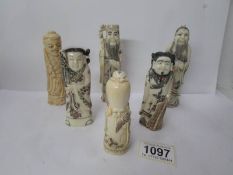6 oriental figures
