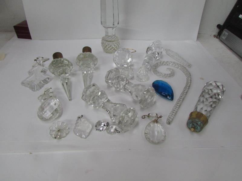 A mixed lot of glass stoppers, knife rests, - Image 2 of 2