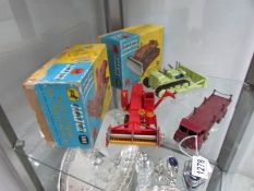 A boxed Corgi toys 1102 Euclid tractor with dozer blade,