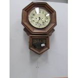 A Ringway drop dial regulator wall clock,
