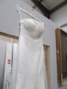 A 1970's wedding gown