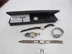 5 ladies wrist watches including Avia, Sekonda,