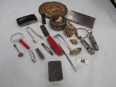 A mixed lot including whistles,