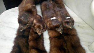 A 4 headed mink fur stole