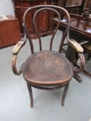 A bentwood chair