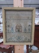 A 19th century sampler dated 1832,