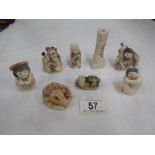 8 assorted netsuke