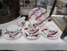 14 pieces of retro tea ware