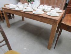 A large modern dining table