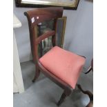 A mahogany chair