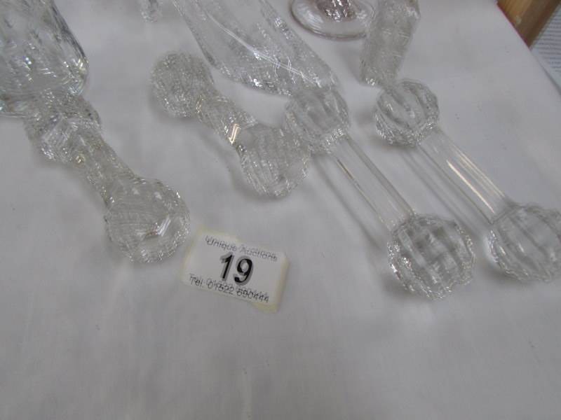 A mixed lot of cut glass including knife rests, - Image 2 of 4