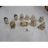 10 assorted netsuke