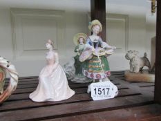 2 Coalport figurines and one other