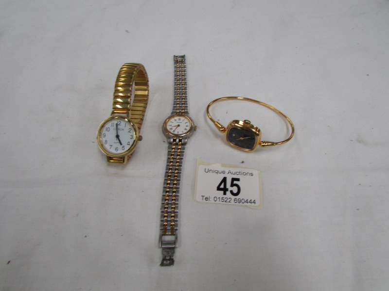 3 ladies wrist watches including Accurist