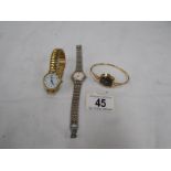 3 ladies wrist watches including Accurist