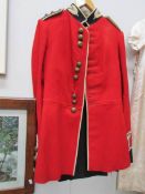An early-mid 20th century Scots guards tunic & pair of evening trousers
