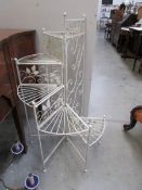 A 6 tier folding metal plant stand