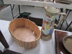 A Sylvac bulb bowl and an H J Wood jug