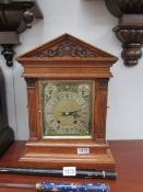 A late Victorian bracket clock with side doors