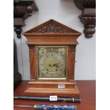 A late Victorian bracket clock with side doors