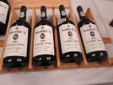 4 bottles of 1985 Warre's vintage port (bottles 1987)