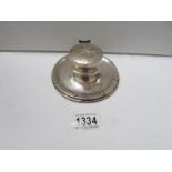 A silver inkwell a/f