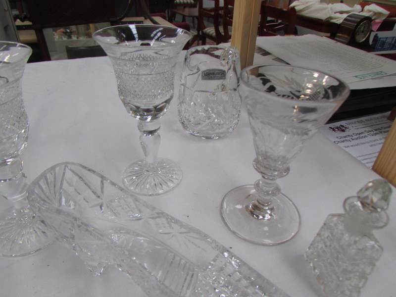 A mixed lot of cut glass including knife rests, - Image 3 of 4