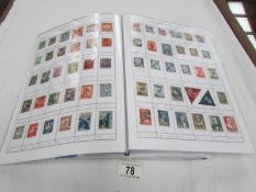 10 albums of European and South American stamps