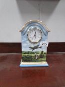 A Heroes of the Sky ceramic clock