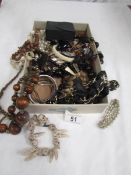 A mixed lot of costume jewellery