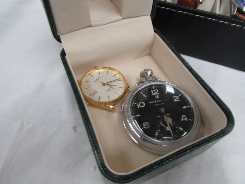 A quantity of mechanical watches including Ingersol pocket watch etc - Image 3 of 3