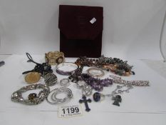 A good mixed lot of costume and designer jewellery including 'Phantasva' rings and a suite of