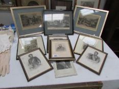 A quantity of 19th century engravings