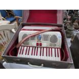 A superb 'Galanti' piano accordion with case